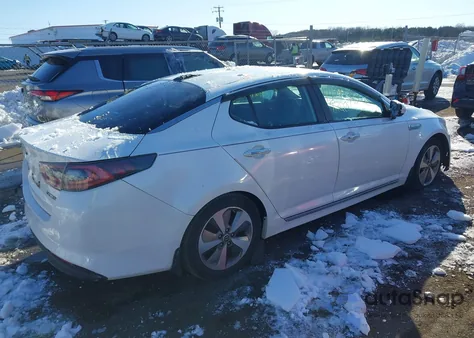 2014 Kia Optima Hybrid Ex from USA, damaged, VIN KNAGN4AD1E5073684